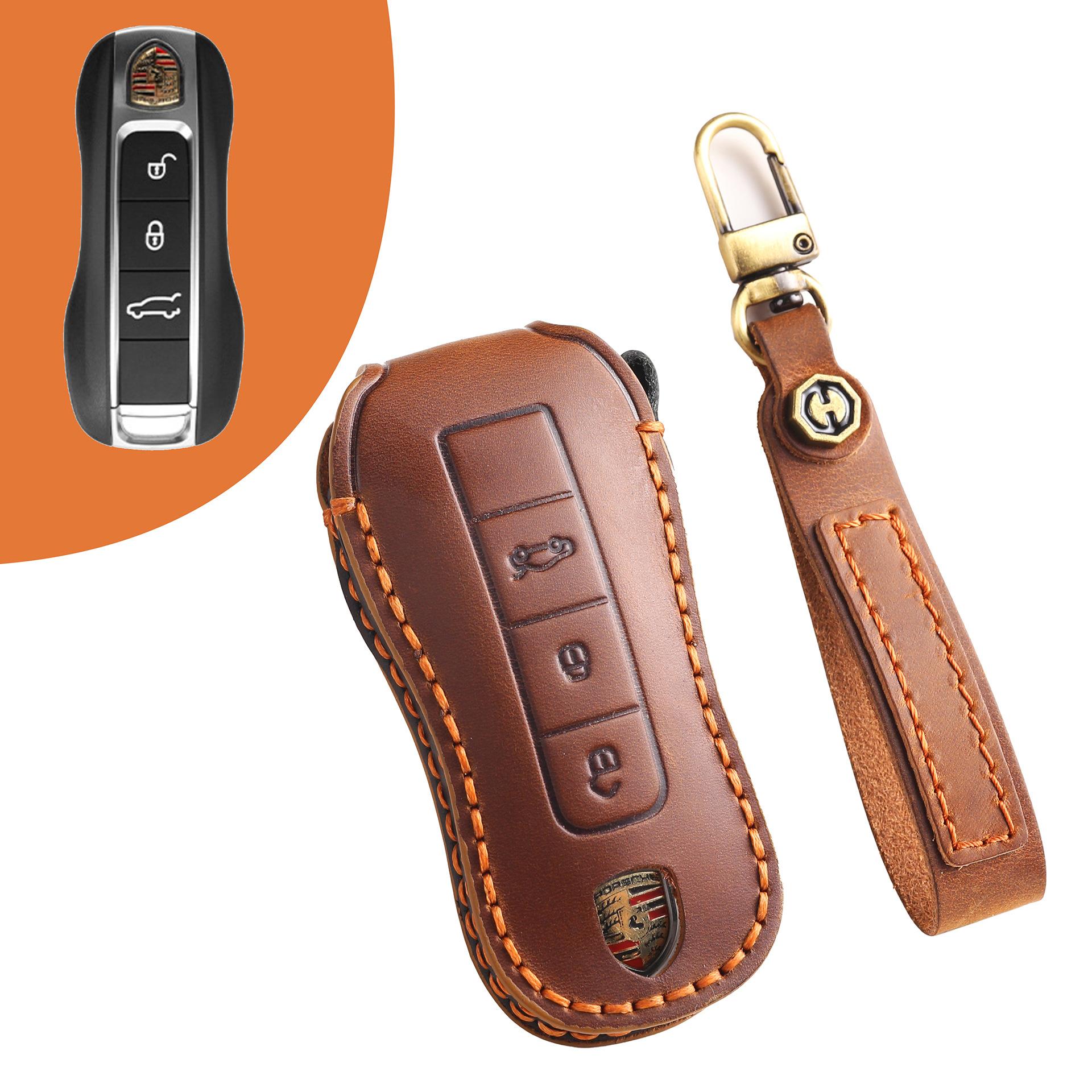 Высококачественный кожаный чехол для ключа ручной работы для Porsche Cayenne, кожаный чехол для ключа macan718 Paramela 911
Высококачественный кожаный чехол для ключа ручной работы для Porsche Cayenne, кожаный чехол для ключа macan718 Paramela 911