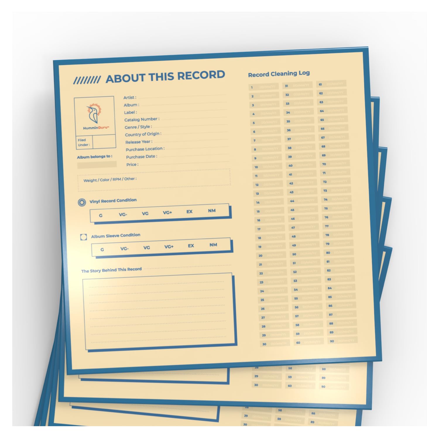 HumminGuru Original Jacket Thickness 400GSM Record Jackets 25 Pieces Odorless Renewable Cardboard Material Original (12 Jacket)
HumminGuru Original Jacket Thickness 400GSM Record Jackets 25 Pieces Odorless Renewable Cardboard Material Original (12 Jacket)