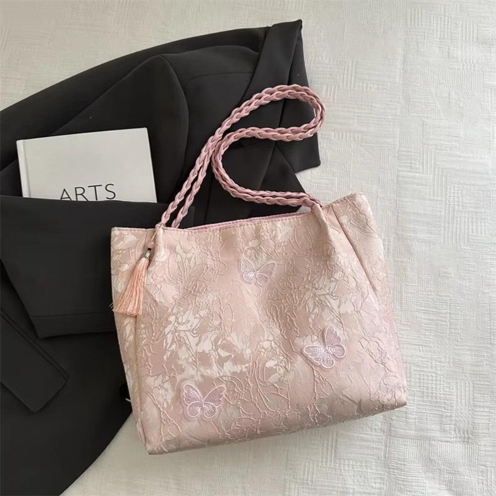 Texture Leisure New Chinese Style Shoulder Bag Antique Large Capacity Hanfu Element Tote Bag Versatile Work Storage Bag Gift рожевий
Texture Leisure New Chinese Style Shoulder Bag Antique Large Capacity Hanfu Element Tote Bag Versatile Work Storage Bag Gift рожевий