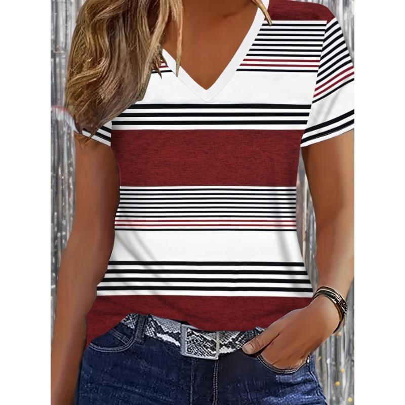 Elegant Vacation Abstract Painting Color Block Patchwork Striped Graphic All-Over Breathable V-Neck Short-Sleeve T-Shirt XL
Elegant Vacation Abstract Painting Color Block Patchwork Striped Graphic All-Over Breathable V-Neck Short-Sleeve T-Shirt XL