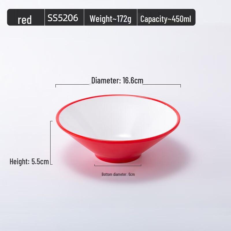 JINMEILI 6.5-inch Melamine Conical Noodle Bowl
JINMEILI 6.5-inch Melamine Conical Noodle Bowl
