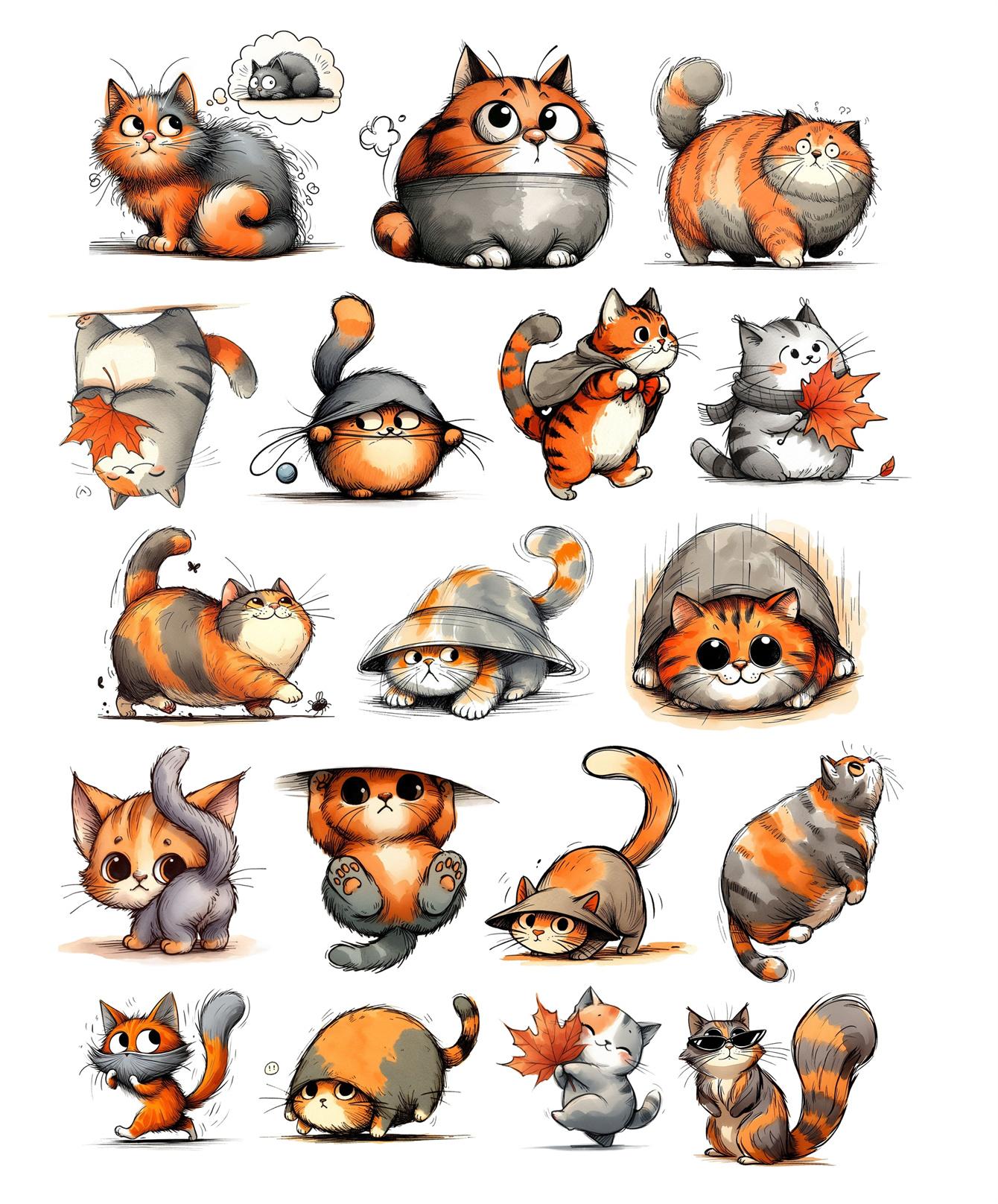 18pcs Cute Watercolor Cute cartoon weird cat Stickers for Journal Diary Scrapbook Decoration Stationary journaling diy stickers білий
18pcs Cute Watercolor Cute cartoon weird cat Stickers for Journal Diary Scrapbook Decoration Stationary journaling diy stickers білий