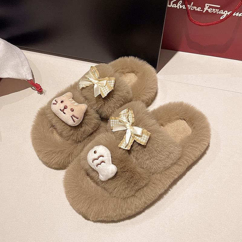 Cartoon Cute Women Plush Slippers Women s 2024 Autumn and Winter New Outdoor Home Thick-bottomed Plush Warm Cotton Slippers 40-41 коричневий
Cartoon Cute Women Plush Slippers Women s 2024 Autumn and Winter New Outdoor Home Thick-bottomed Plush Warm Cotton Slippers 40-41 коричневий