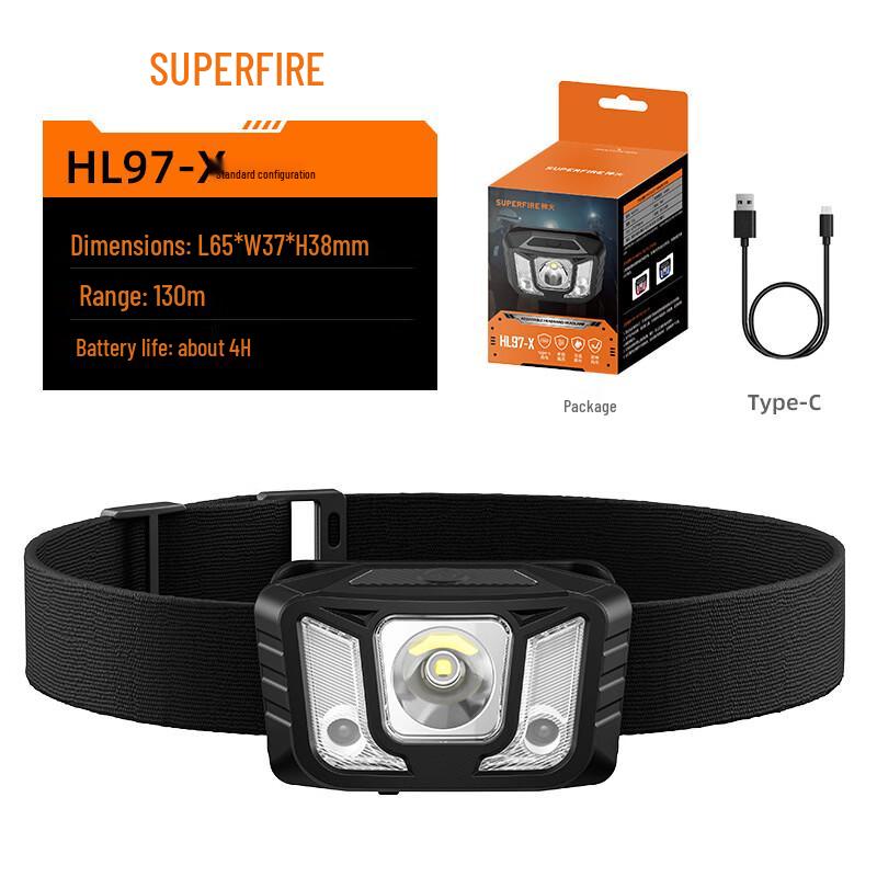 Shenhuo HL97-X Outdoor Rechargeable Headlamp (4-Pack)
Shenhuo HL97-X Outdoor Rechargeable Headlamp (4-Pack)