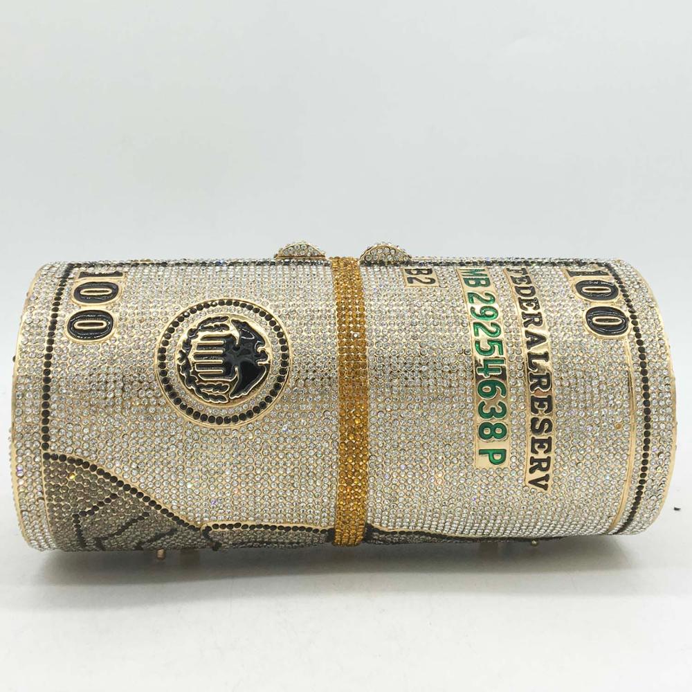 Boutique De FGG Hand-Made Stack of Cash Women Crystal Money Clutch Purse Diamond Minaudiere Evening Bags Party Party Handbags Small
Boutique De FGG Hand-Made Stack of Cash Women Crystal Money Clutch Purse Diamond Minaudiere Evening Bags Party Party Handbags Small