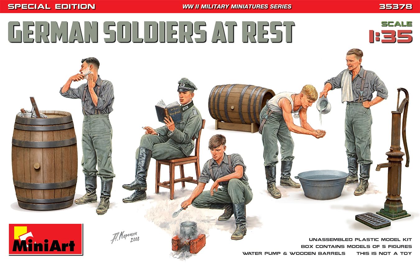 Miniart 1/35 Scale German Soldier Resting Special Edition Plastic Model MA35378
Miniart 1/35 Scale German Soldier Resting Special Edition Plastic Model MA35378