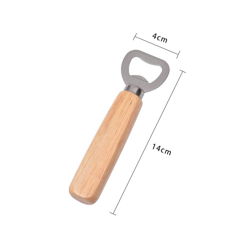 Custom Rubberwood Handle Stainless Steel Bottle Opener with Engraving Option
Custom Rubberwood Handle Stainless Steel Bottle Opener with Engraving Option