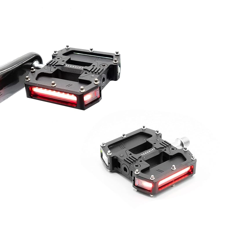 REDSHIFT ARCLIGHT PRO Flat Bicycle Pedals with LED Lights, Auto On-Off, 36+ hr Battery, USB Rechargeable, Weatherproof, Aluminum Bike Pedal 9/16in
REDSHIFT ARCLIGHT PRO Flat Bicycle Pedals with LED Lights, Auto On-Off, 36+ hr Battery, USB Rechargeable, Weatherproof, Aluminum Bike Pedal 9/16in