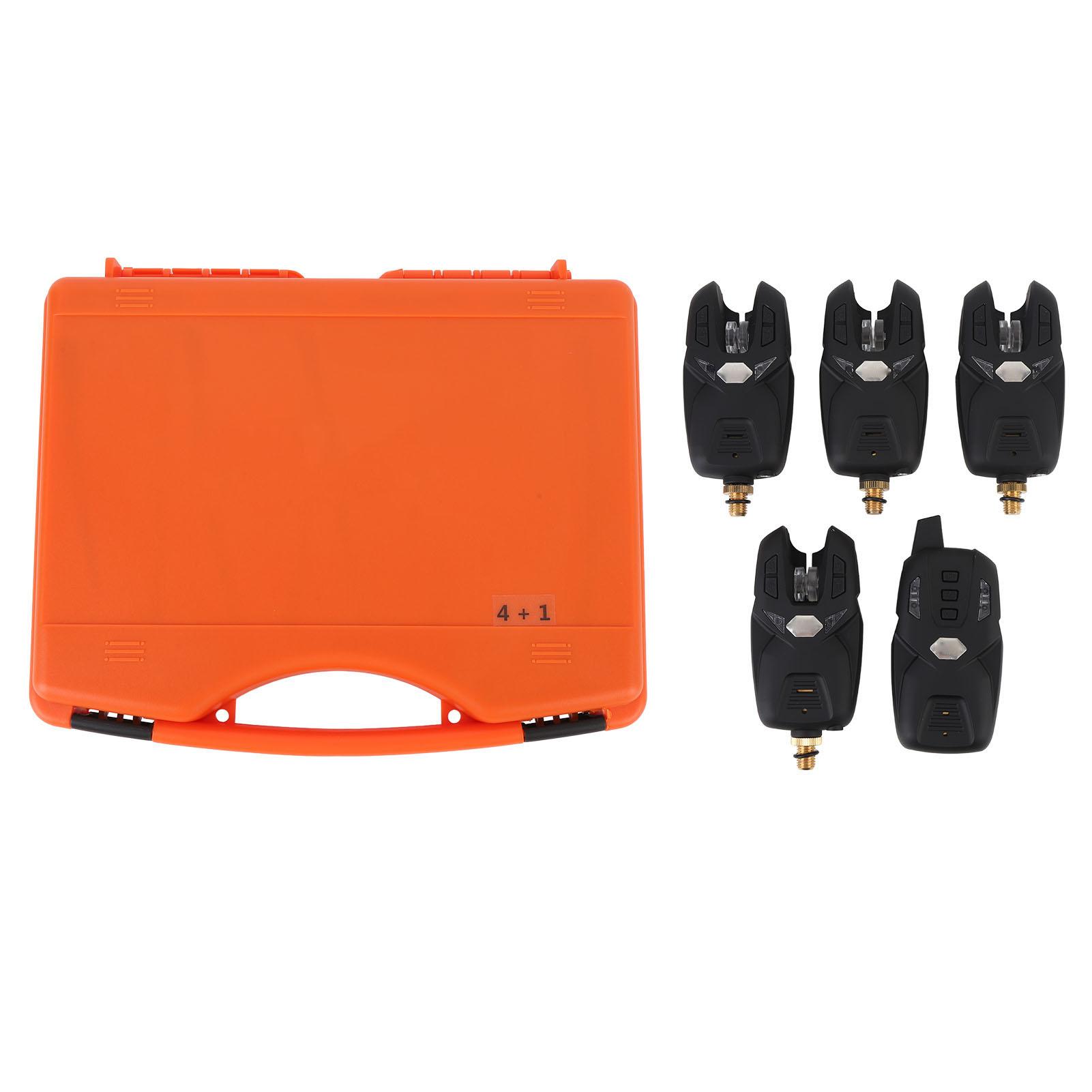 Fish Bite Alarm Indicator Set with 4 Launcher and 1 Receiver Bite Detection Multifunctional
Fish Bite Alarm Indicator Set with 4 Launcher and 1 Receiver Bite Detection Multifunctional