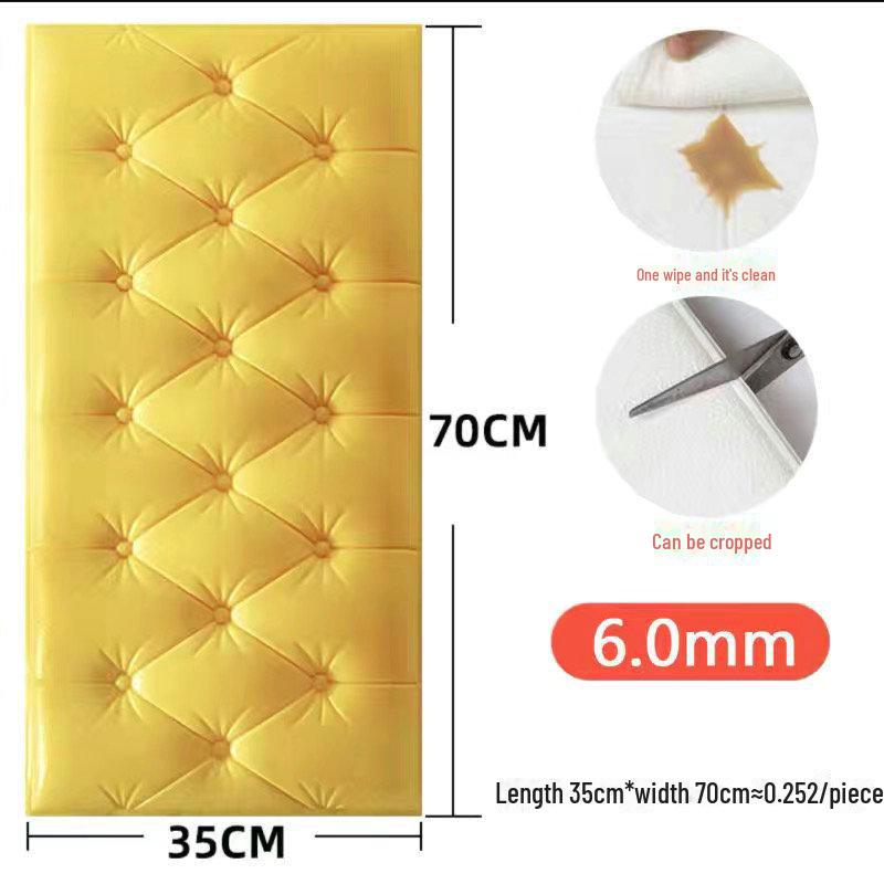 3D самоклеящиеся водонепроницаемые настенные наклейки: Мягкий татами с защитой от столкновений и обрастания для детской комнаты или спальни.
3D самоклеящиеся водонепроницаемые настенные наклейки: Мягкий татами с защитой от столкновений и обрастания для детской комнаты или спальни.
