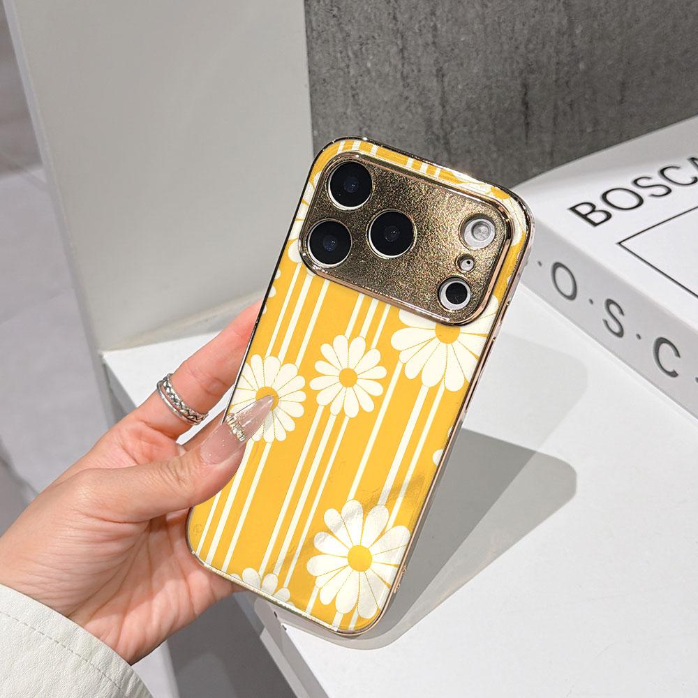 Lucky Start Phone Case For iPhone 17 16 15 14 13 12 11 Pro Max 16E Gold Electroplated glass shell Sunny Daisies Cover IPHONE16E
Lucky Start Phone Case For iPhone 17 16 15 14 13 12 11 Pro Max 16E Gold Electroplated glass shell Sunny Daisies Cover IPHONE16E