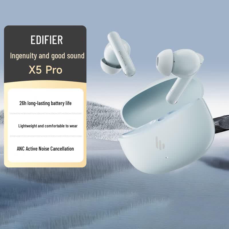 Edifier Sounmay X5 Pro In-ear Active Noise Cancelling Bluetooth Earbuds
Edifier Sounmay X5 Pro In-ear Active Noise Cancelling Bluetooth Earbuds
