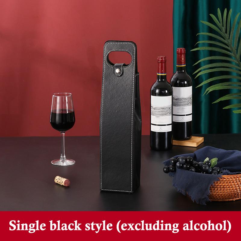 Luxury Leather Wine Gift Bag Portable Elegant Wine Bottle Holder for Dinner Parties and Special Occasions 1 чорний
Luxury Leather Wine Gift Bag Portable Elegant Wine Bottle Holder for Dinner Parties and Special Occasions 1 чорний