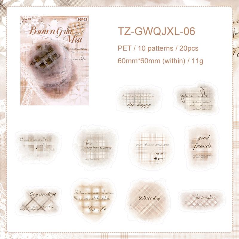 Gewu Wonderland Series Vintage Smudge English Text Landscape PET Sticker Creative DIY Journal Material Collage Stationery
Gewu Wonderland Series Vintage Smudge English Text Landscape PET Sticker Creative DIY Journal Material Collage Stationery