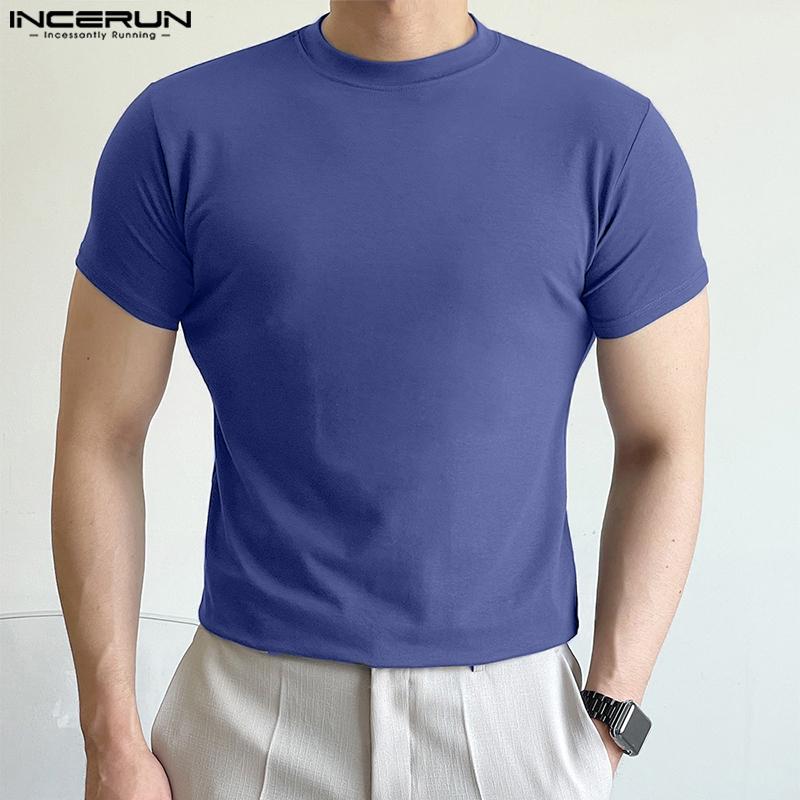 INCERUN летние тонкие мужские футболки с короткими рукавами S-5XL Slim Fit с круглым вырезом пот однотонные повседневные футболки
INCERUN летние тонкие мужские футболки с короткими рукавами S-5XL Slim Fit с круглым вырезом пот однотонные повседневные футболки