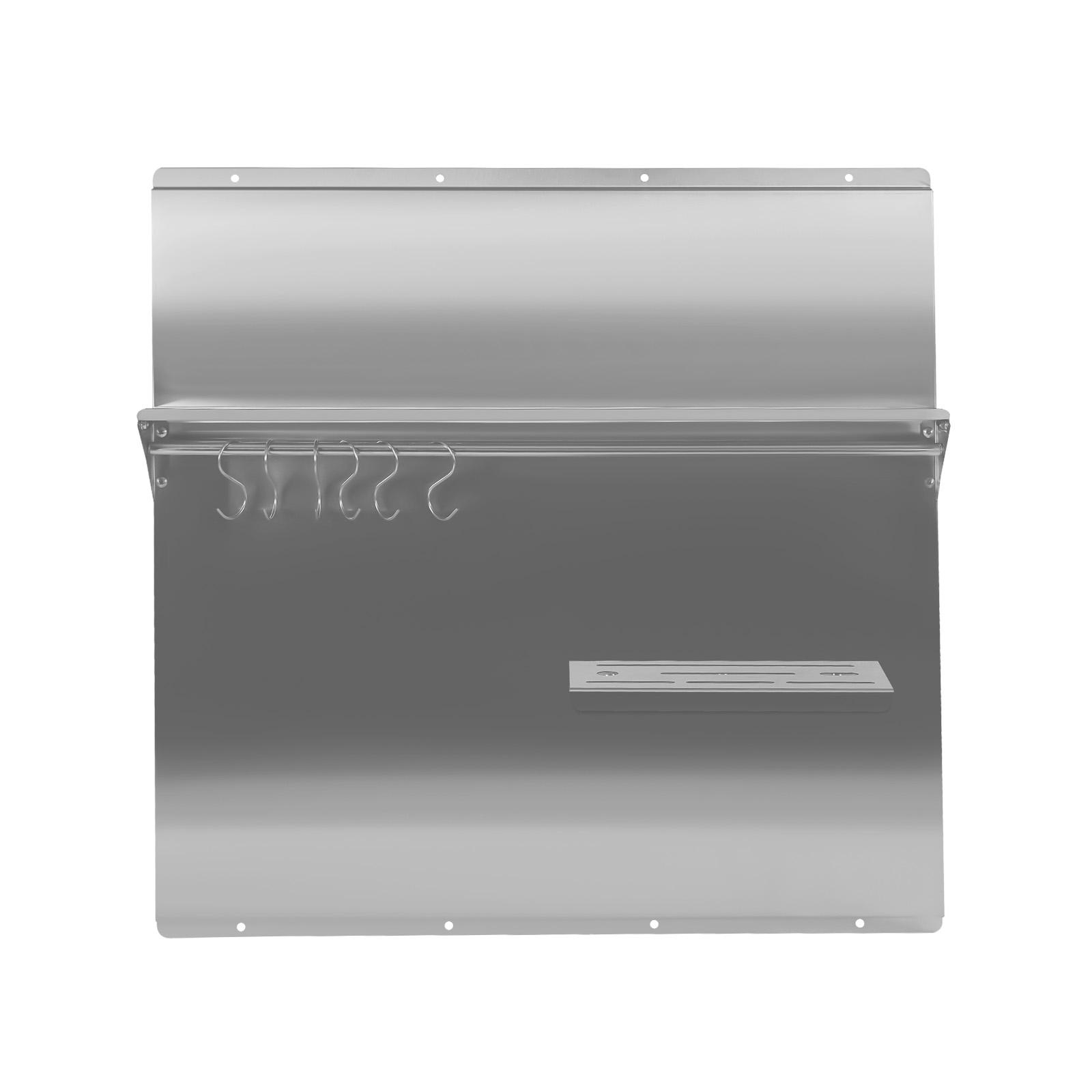 Range Backsplash with Shelf Range Hood Wall Shield, Stainless Steel Backsplash Silver Splash Plate, Backsplash сірий колір
Range Backsplash with Shelf Range Hood Wall Shield, Stainless Steel Backsplash Silver Splash Plate, Backsplash сірий колір