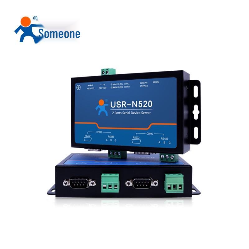 USR-N520 IoT Dual Serial Port Server RS232/485 to Ethernet Modbus Gateway
USR-N520 IoT Dual Serial Port Server RS232/485 to Ethernet Modbus Gateway