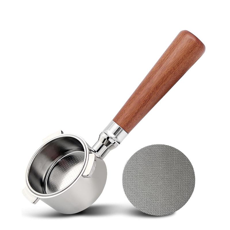 Bottomless Portafilter 51mm 3-Ear Stainless Steel Funnel with Solid Wood Handle for Delonghi Italian Espresso Machine - YJKJ-51 Handle + Filter Sheet коричневий
Bottomless Portafilter 51mm 3-Ear Stainless Steel Funnel with Solid Wood Handle for Delonghi Italian Espresso Machine - YJKJ-51 Handle + Filter Sheet коричневий