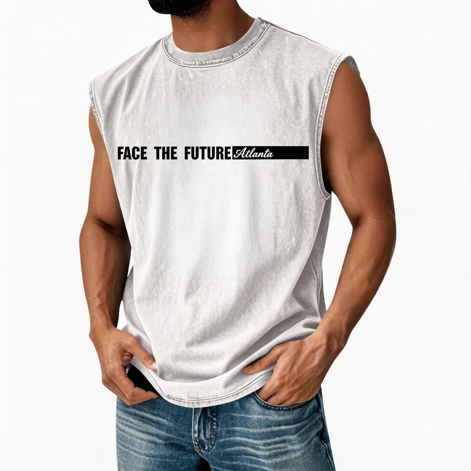Men s Loose And Casual Trend Letter Print T-shirt - Men s Washed And Distressed Breathable Sports Sleeveless Top XL білий
Men s Loose And Casual Trend Letter Print T-shirt - Men s Washed And Distressed Breathable Sports Sleeveless Top XL білий