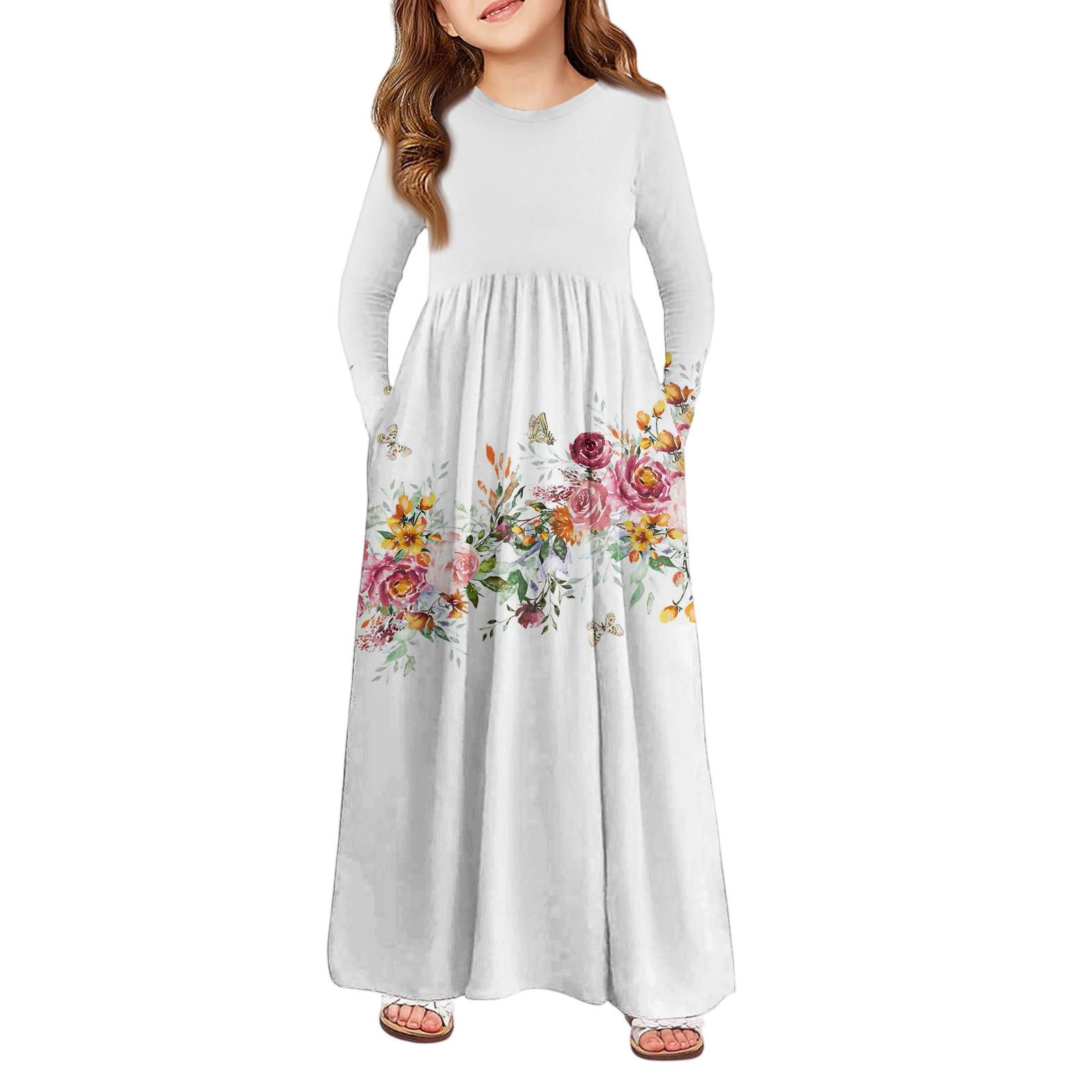 Девичье платье макси - Платье с длинным рукавом и карманом 160 белый
Девичье платье макси - Платье с длинным рукавом и карманом 160 белый