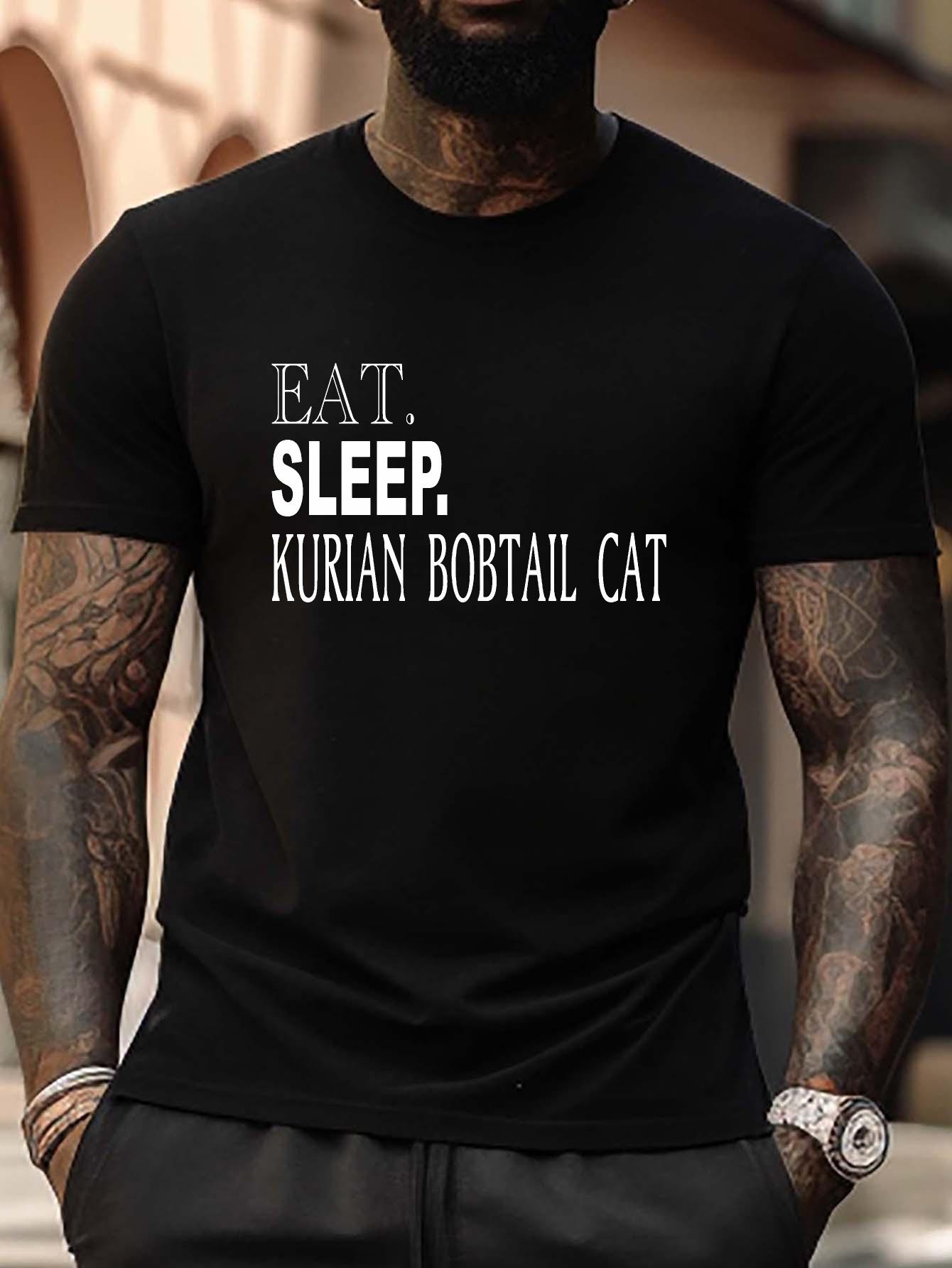 Plus Size Polyester T-shirt for Men - Kurian Bobtail Cat Graphic M
Plus Size Polyester T-shirt for Men - Kurian Bobtail Cat Graphic M