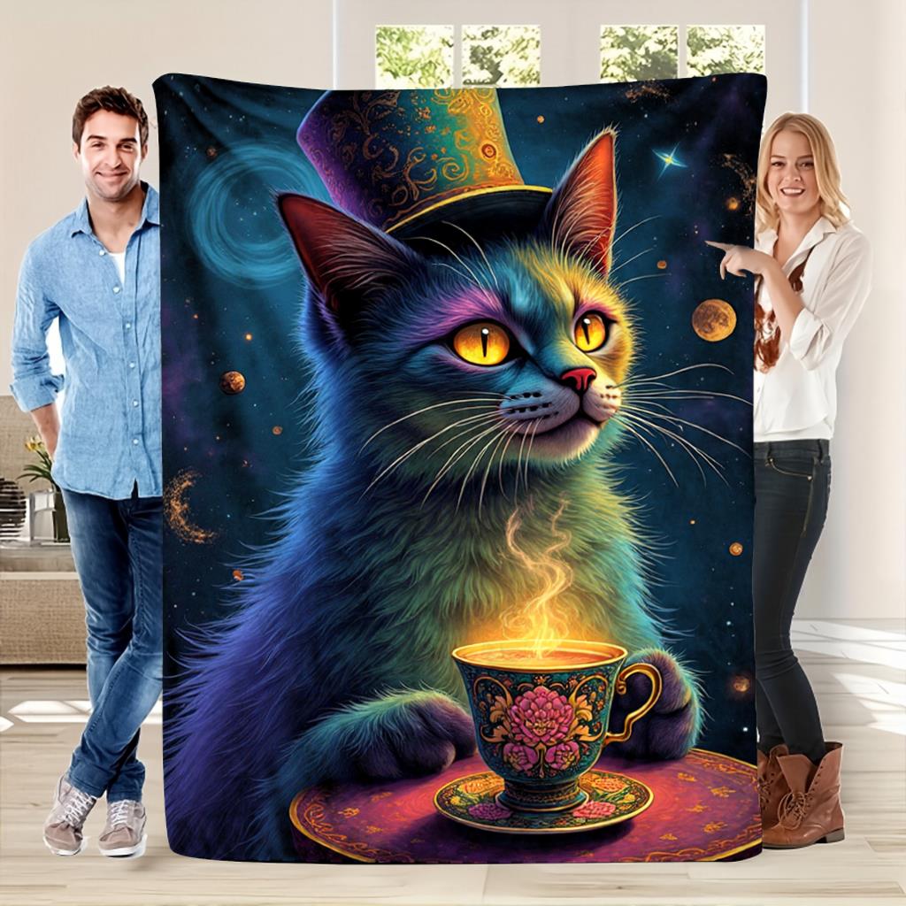 Cosmic Cat Pattern Flannel printed blanket suitable for all seasons suitable for living room office sofa and travel 180x250CM 75x100cm
Cosmic Cat Pattern Flannel printed blanket suitable for all seasons suitable for living room office sofa and travel 180x250CM 75x100cm