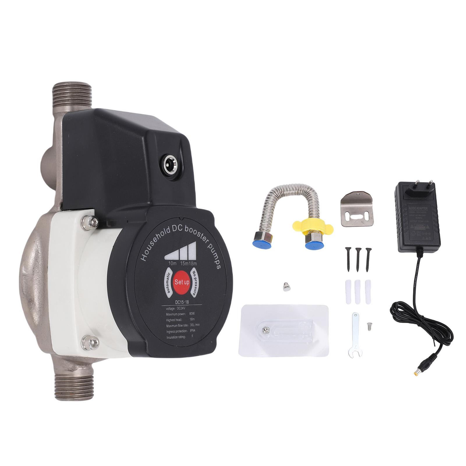 Smart Shower Water Pressure Booster Pump 475.5GPH 80W 36.2PSI Energy Saving for Home 1/2in NPT Interface Manual Automatic 2 Swit Other&EU чорний
Smart Shower Water Pressure Booster Pump 475.5GPH 80W 36.2PSI Energy Saving for Home 1/2in NPT Interface Manual Automatic 2 Swit Other&EU чорний