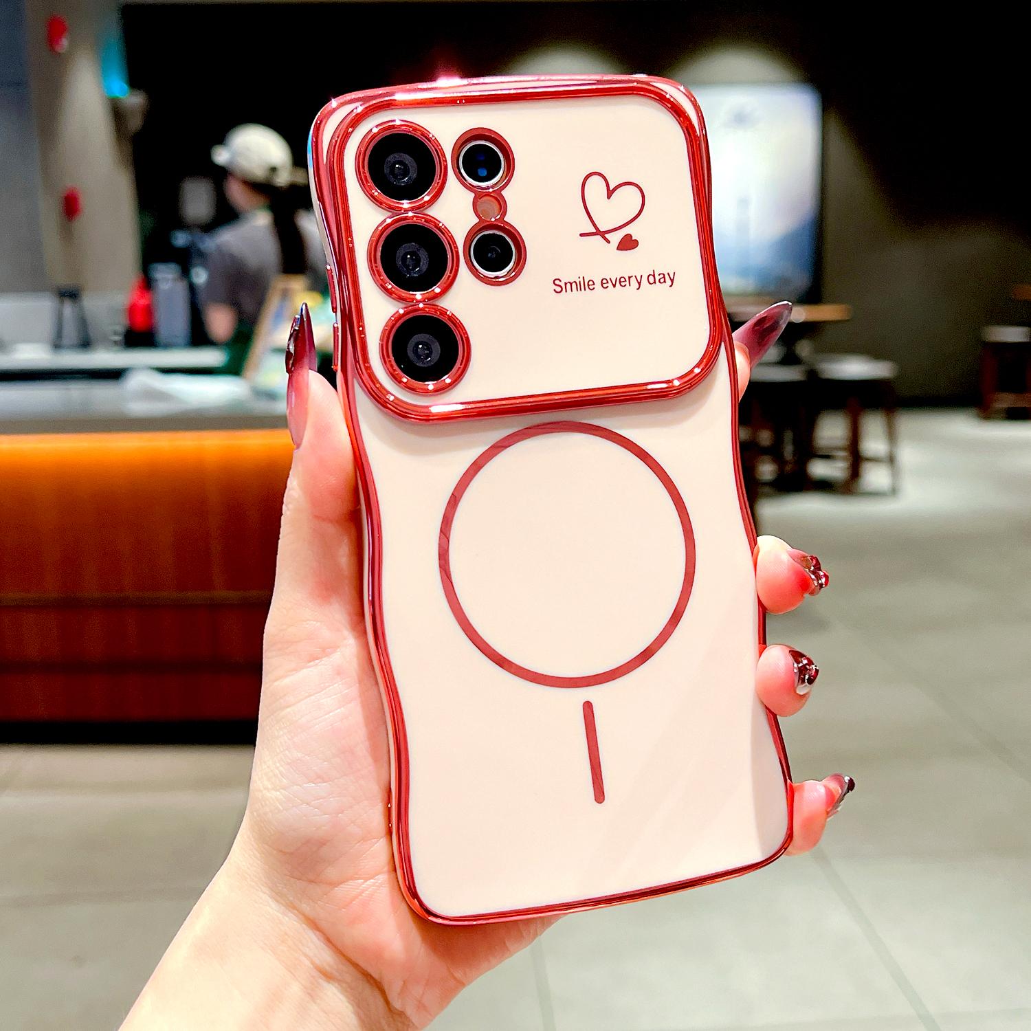 Wave Plating Phone Case For Samsung S26 Ultra S24 Plus S23 FE S22 S25 Edge For MagSafe Wireless Charging Protection Cover Galaxy S26
Wave Plating Phone Case For Samsung S26 Ultra S24 Plus S23 FE S22 S25 Edge For MagSafe Wireless Charging Protection Cover Galaxy S26