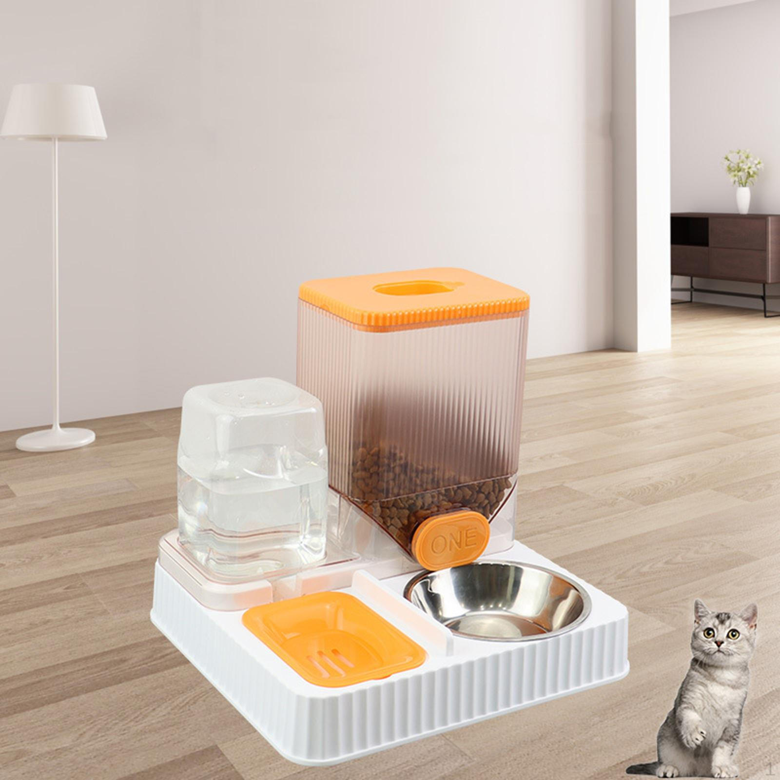 2 в 1 автоматический поилочный фонтанчик для домашних животных большой емкости для щенков собак