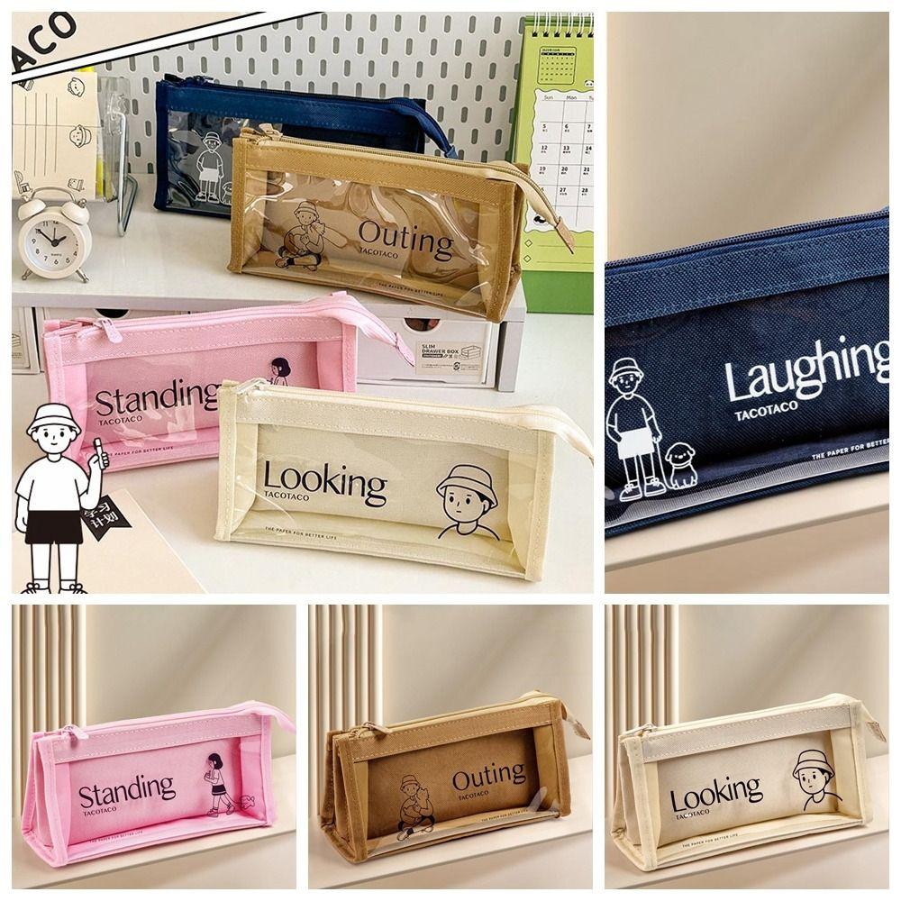 Minimalist Style Canvas Transparent Pencil Case Zipper Cartoon Pencil Pouch Stationery розовый
Minimalist Style Canvas Transparent Pencil Case Zipper Cartoon Pencil Pouch Stationery розовый