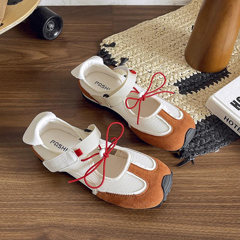 Версия из мягкой кожи~ Спортивные туфли Мэри Джейн женские, с контрастной расцветкой, перфорированные, на липучке, летние, повседневные, балетки, функциональная обувь 35
Версия из мягкой кожи~ Спортивные туфли Мэри Джейн женские, с контрастной расцветкой, перфорированные, на липучке, летние, повседневные, балетки, функциональная обувь 35