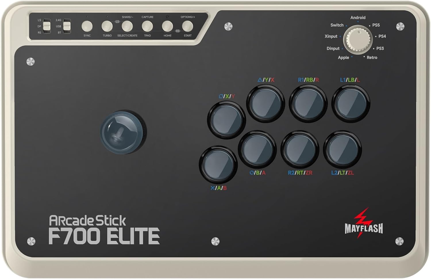 Mayflash Arcade Controller F700 Elite Wired Wireless Compatible Sanwa Electronic Parts PS5 PS4 Switch PC macOS iOS Android SEGA SNK Compatible
Mayflash Arcade Controller F700 Elite Wired Wireless Compatible Sanwa Electronic Parts PS5 PS4 Switch PC macOS iOS Android SEGA SNK Compatible
