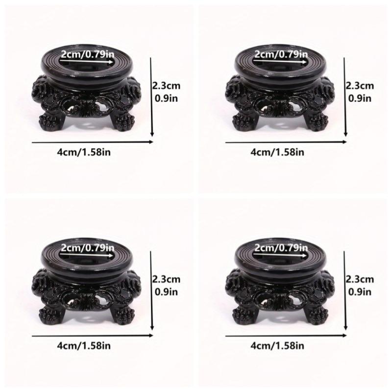 4pcs Vintage Black Hollow Round Base Resin Crystal Ball Egg Display Stands Decorative Objects Retro Home Decor Accent Ornaments
4pcs Vintage Black Hollow Round Base Resin Crystal Ball Egg Display Stands Decorative Objects Retro Home Decor Accent Ornaments