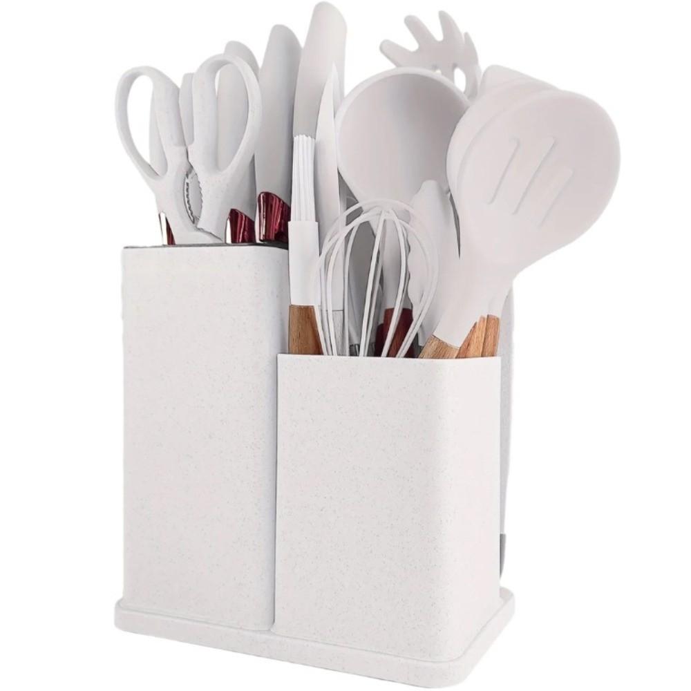 A Set 19 Pcs Pink Kitchen Utensils Silicone Non-Stick Kitchen Tools Cooking Utensils Set Kitchen білий
A Set 19 Pcs Pink Kitchen Utensils Silicone Non-Stick Kitchen Tools Cooking Utensils Set Kitchen білий