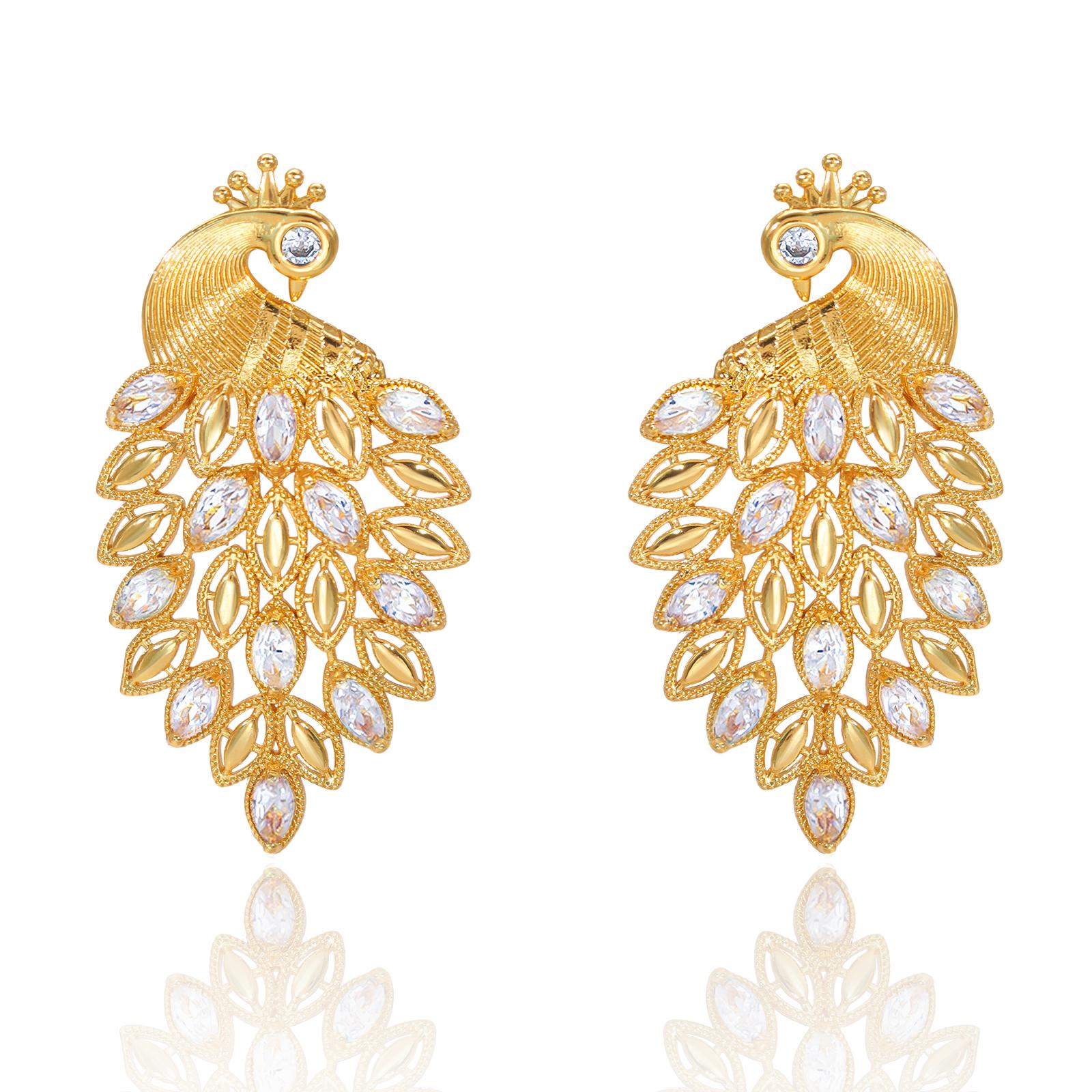Luxury Colorful Zircon Women Earrings Hight Quality 18K Gold Plated Shaped Big Earrings For Party Jewelry Gifts
Luxury Colorful Zircon Women Earrings Hight Quality 18K Gold Plated Shaped Big Earrings For Party Jewelry Gifts