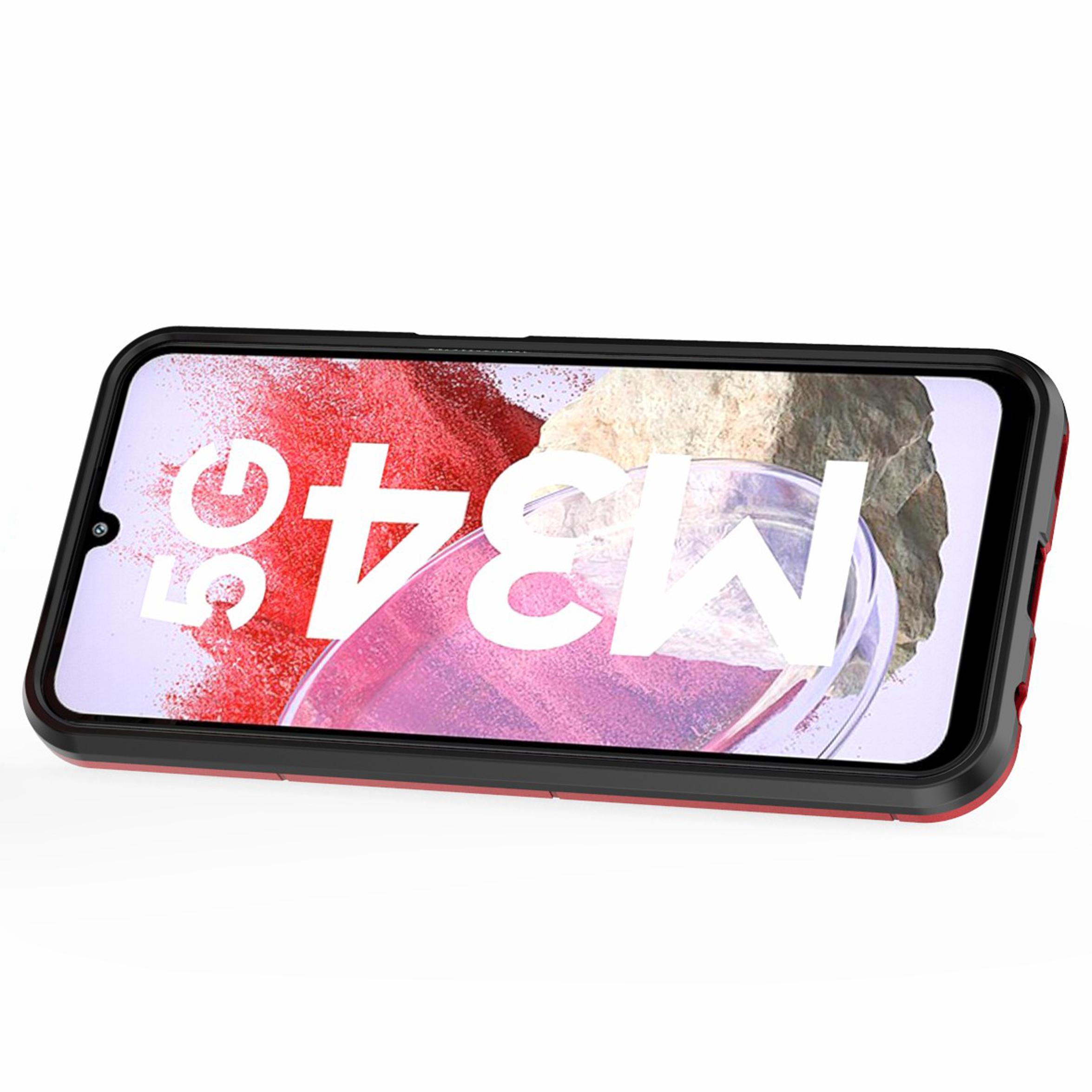 For Samsung Galaxy F34 5G/M34 5G Hard PC Soft TPU Back Cover Rotatable Ring Holder Kickstand Phone Case Red
For Samsung Galaxy F34 5G/M34 5G Hard PC Soft TPU Back Cover Rotatable Ring Holder Kickstand Phone Case Red