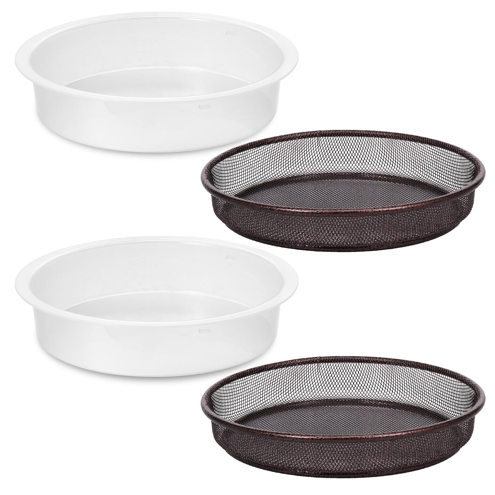 4 шт. Металлический круглый поднос для кормушки для птиц, комплект для подвешивания на улице, железная кормушка для диких птиц, двор, скворечник, сетчатый контейнер для корма
4 шт. Металлический круглый поднос для кормушки для птиц, комплект для подвешивания на улице, железная кормушка для диких птиц, двор, скворечник, сетчатый контейнер для корма