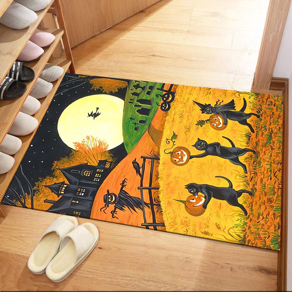 Halloween Cats Under The Moonlight. Floor Mats for Living Room, Bedroom and Room Decoration Are Suitable for Gifts. 40cmx60cm
Halloween Cats Under The Moonlight. Floor Mats for Living Room, Bedroom and Room Decoration Are Suitable for Gifts. 40cmx60cm