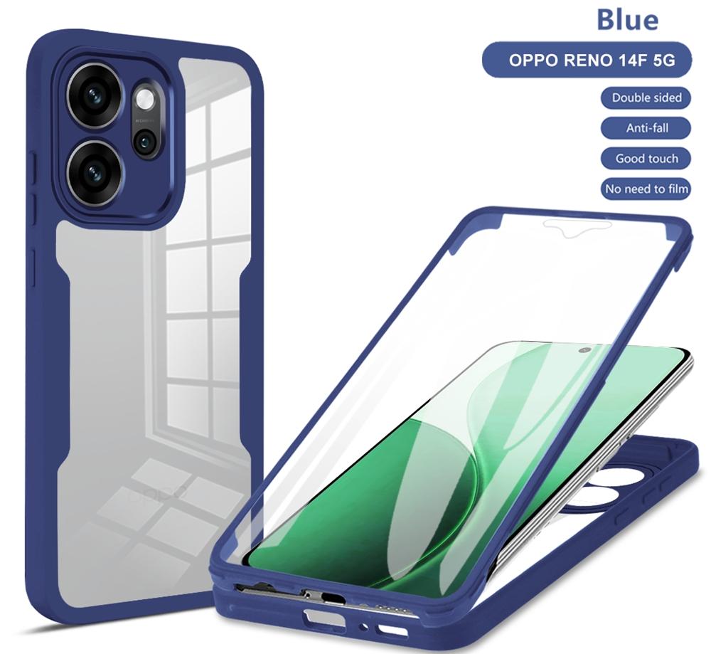 Для чехла Reno 14F 5G 360 Защита экрана для всего корпуса Прозрачные чехлы для OPPO Reno 14F 14 F Reno14F Ударопрочная крышка для телефона For Reno 14F 5G синий
Для чехла Reno 14F 5G 360 Защита экрана для всего корпуса Прозрачные чехлы для OPPO Reno 14F 14 F Reno14F Ударопрочная крышка для телефона For Reno 14F 5G синий