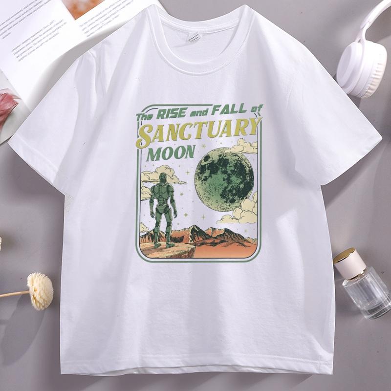The Rise and Fall of Sanctuary Moon TShirt Retro Graphic Tee for Book Lovers Clothes Unisex Women Casual Breathable Basic Tees 4XL
The Rise and Fall of Sanctuary Moon TShirt Retro Graphic Tee for Book Lovers Clothes Unisex Women Casual Breathable Basic Tees 4XL