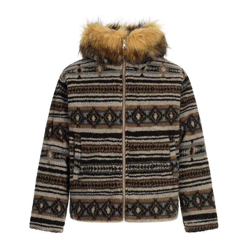 Kisko Fair Isle American-Style Fleece Collar Warm Cotton Jacket for Men and Women, Winter Relaxed Fit Padded Hooded Coat Brown XL
Kisko Fair Isle American-Style Fleece Collar Warm Cotton Jacket for Men and Women, Winter Relaxed Fit Padded Hooded Coat Brown XL