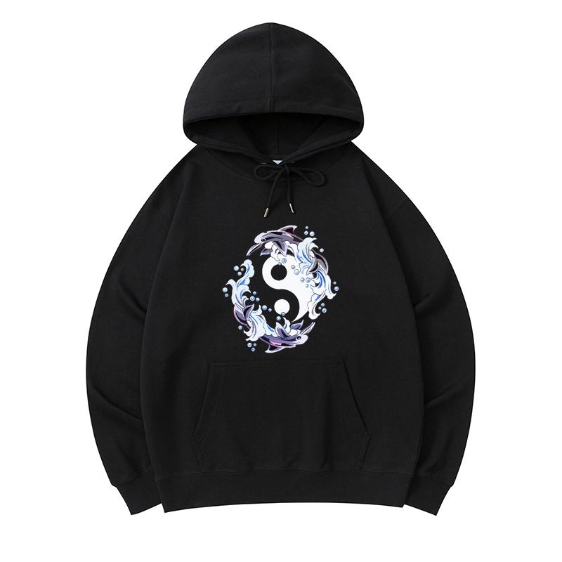 300 GSM Men s Healthy Cotton Hoodies Dolphins Yin Yang Dolphin Ocean Print Premium Cotton Sweatshirt
300 GSM Men s Healthy Cotton Hoodies Dolphins Yin Yang Dolphin Ocean Print Premium Cotton Sweatshirt