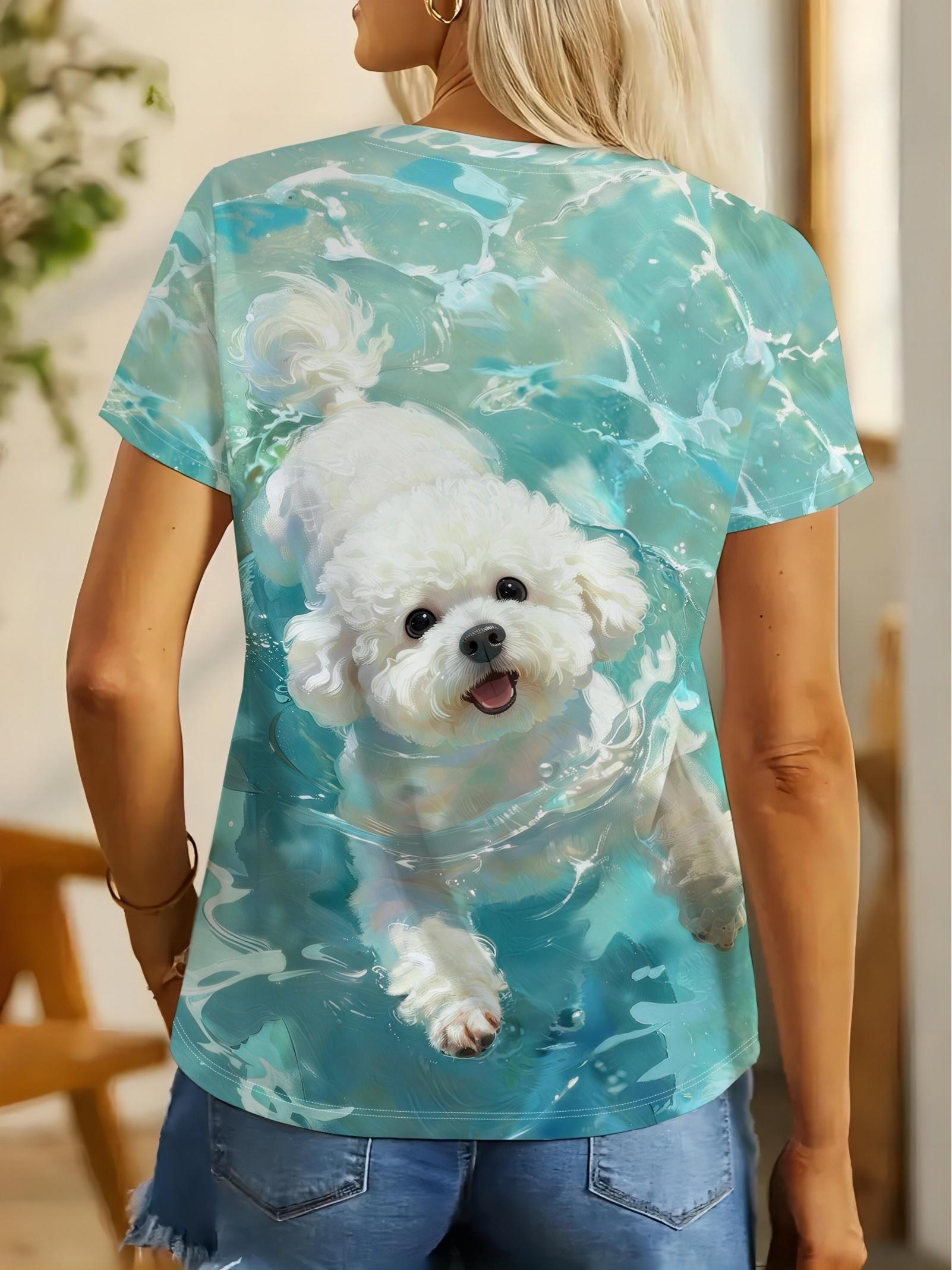 Puggle Dog Print Women S T-Shirt. Fresh Summer Style Short Sleeve Top. All-Over Print. Cute And Refreshing. Suitable for Daily Casual Wear. Dog Lovers S дубильная кора
Puggle Dog Print Women S T-Shirt. Fresh Summer Style Short Sleeve Top. All-Over Print. Cute And Refreshing. Suitable for Daily Casual Wear. Dog Lovers S дубильная кора