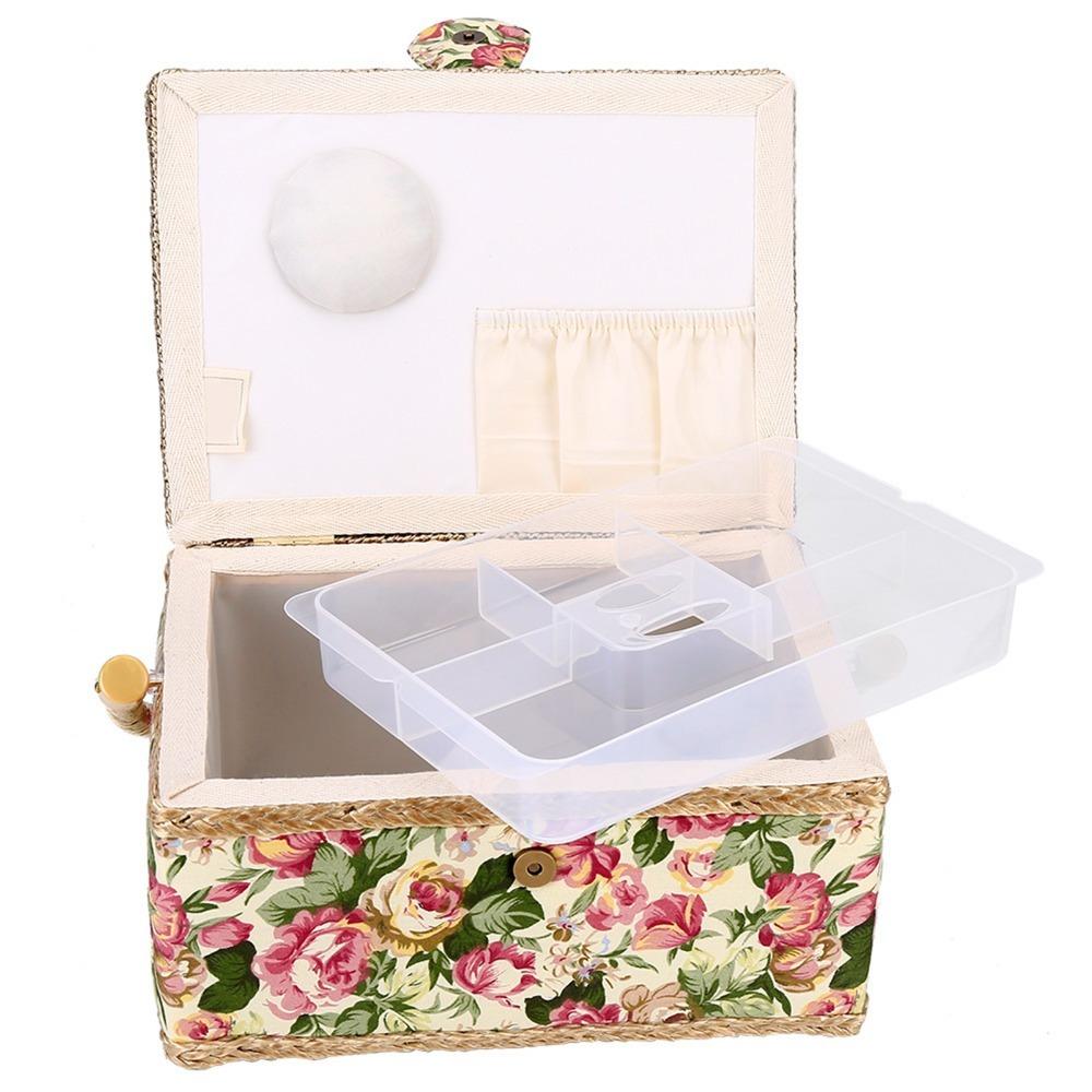 Print Design Sewing Box Removable Tray Sewing Organizer Box Sewing Basket Household Storage Rose flower
Print Design Sewing Box Removable Tray Sewing Organizer Box Sewing Basket Household Storage Rose flower