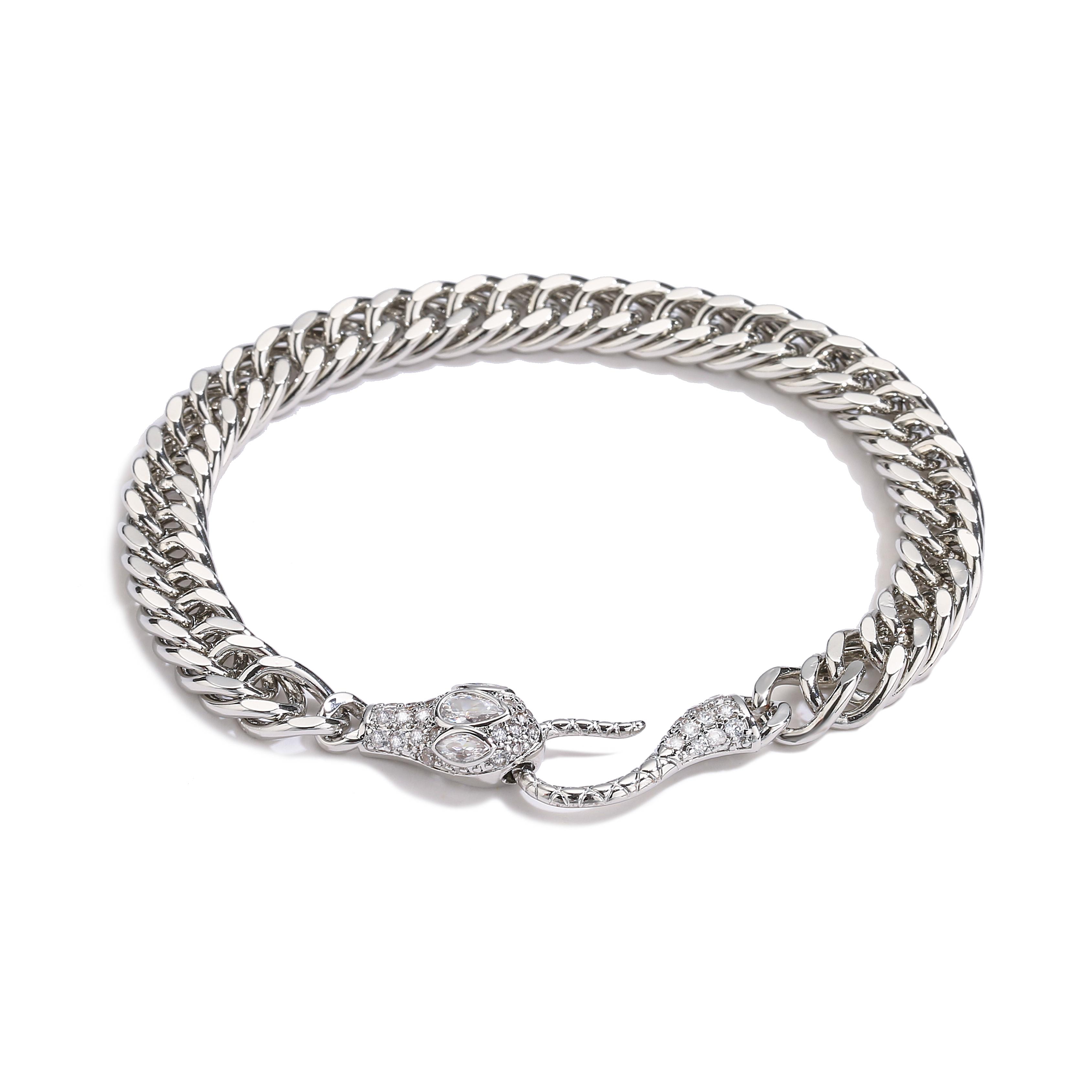 HECHENG,Link Chain Bracelet Snake Punk Bangle Bracelets for Women Creative Party Zircon Gifts
HECHENG,Link Chain Bracelet Snake Punk Bangle Bracelets for Women Creative Party Zircon Gifts