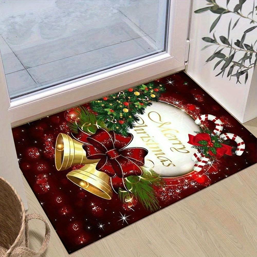 1pc Christmas Themed Rug, Christmas Bells Print, Bedside Carpet, Non slip Laundry Room Mat, Machine Washable Water Absorbing Entrance Door M 60cm by 90cm
1pc Christmas Themed Rug, Christmas Bells Print, Bedside Carpet, Non slip Laundry Room Mat, Machine Washable Water Absorbing Entrance Door M 60cm by 90cm