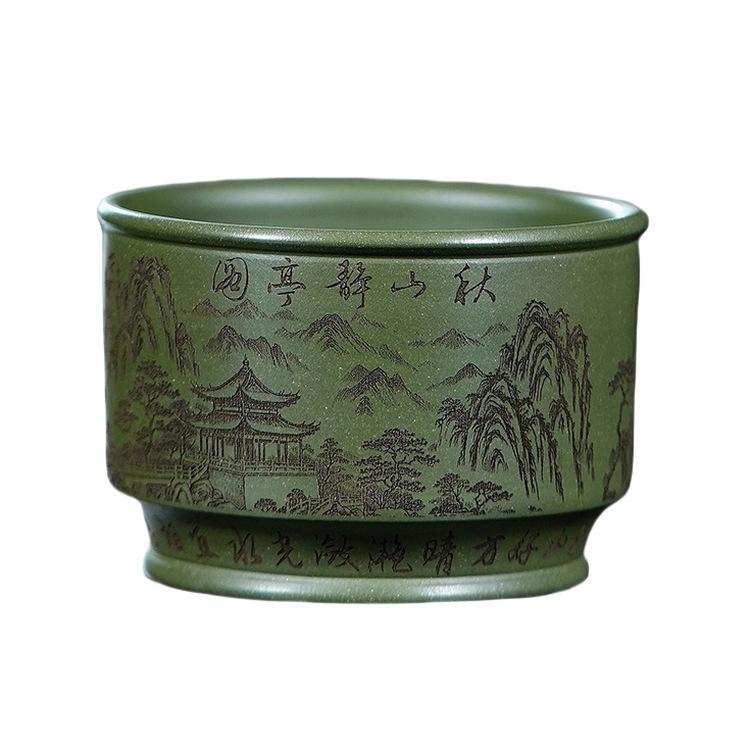 210ml Yixing Zisha Autumn Mountain Quiet Pavilion Teacup Elegant Tea Bowl Mug Tea-tasting Personal Cup Jianzhan Master Cups Tea
210ml Yixing Zisha Autumn Mountain Quiet Pavilion Teacup Elegant Tea Bowl Mug Tea-tasting Personal Cup Jianzhan Master Cups Tea