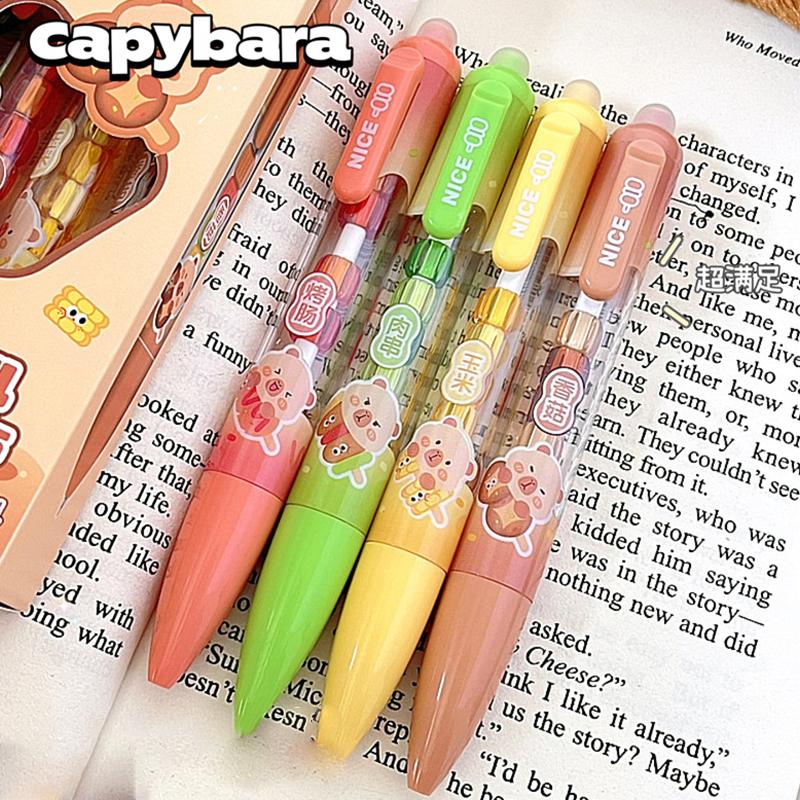 4Pcs Neutral Pen Portable Kawaii Ballpoint Pen Cartoon Pressing Neutral Pen Aesthetic Stationery School Supplies Gifts 4Pcs
4Pcs Neutral Pen Portable Kawaii Ballpoint Pen Cartoon Pressing Neutral Pen Aesthetic Stationery School Supplies Gifts 4Pcs