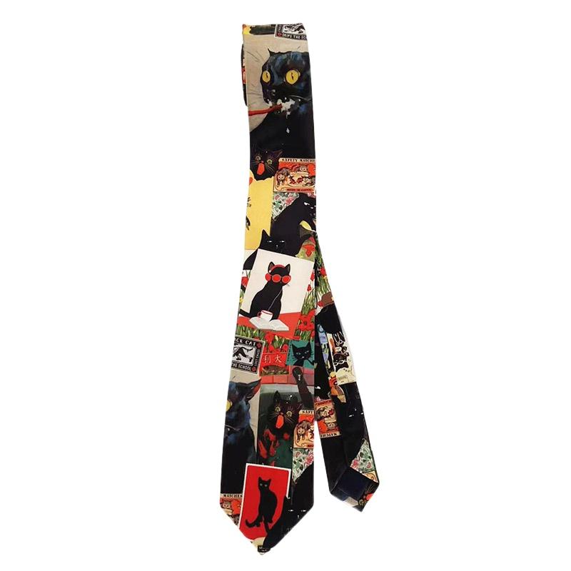 Tie shirt men s and women s neck tie shirt accessories y2k personalized brushing cat printing neck tie
Tie shirt men s and women s neck tie shirt accessories y2k personalized brushing cat printing neck tie