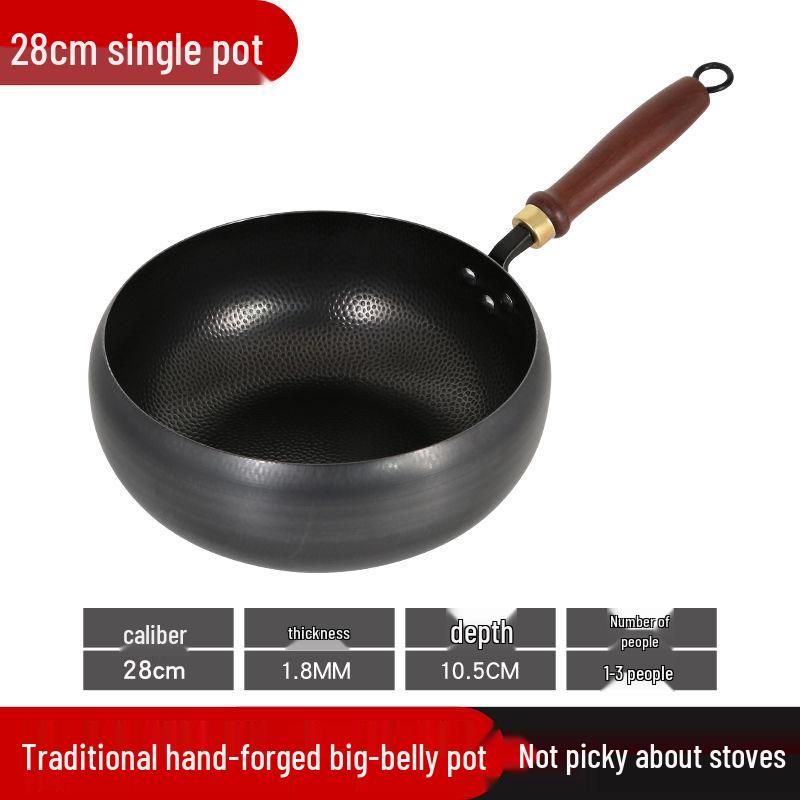 Вок с плоским дном из кованого железа ручной работы - Сковорода с антипригарным покрытием без покрытия
Вок с плоским дном из кованого железа ручной работы - Сковорода с антипригарным покрытием без покрытия